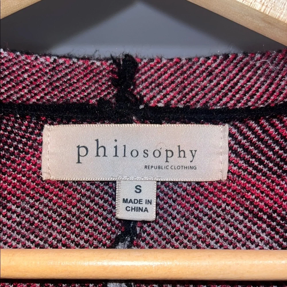 Philosophy Women's Camouflage Cardigan‎ Sweater black and red - Picture 2 of 4